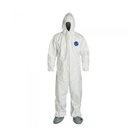 overol dupont tyvek ccapucha elastico y botas t2xl