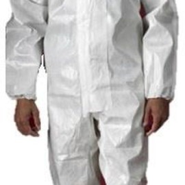 overol lakeland chemmax 2 blanco costura termosellada bota tipo calcetin c/elastico en capucha y punos t-xl