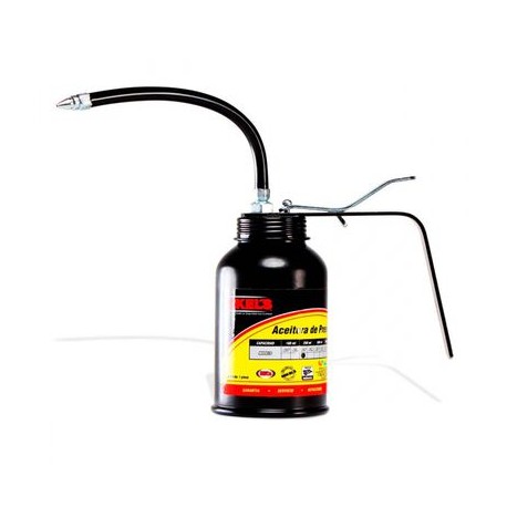 aceitera de presion mikels a2f bote de acero tubo flexible 250 ml
