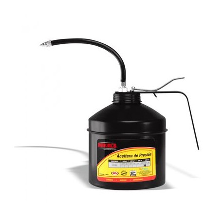 aceitera mikels z5f de presion bote de acero tubo flexible 1000 ml