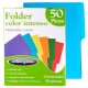 folder wilson jones p3290 papel carta azul intenso paquete 50 pz