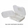 botiquin sablon 9041b c espejo blanco  transparente